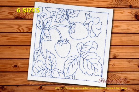 A Sweet Strawberry Embroidery for Cherished Handmade Gifts