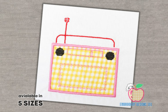 A Thorough Review of the Retro Old Radio Applique Embroidery Design