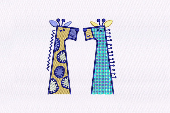 Adding Playful Giraffes to Your Holiday Embroidery Collection