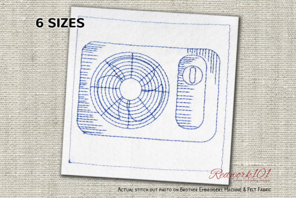 An Embroidery Designer's Review of Window Air Conditioner Redwork