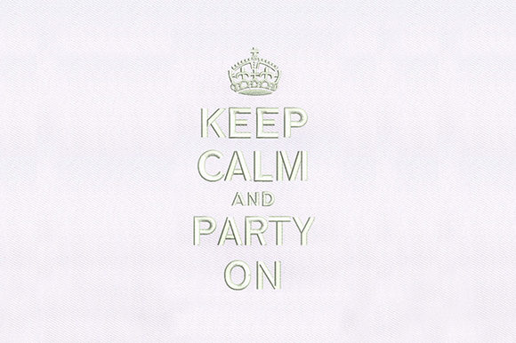 Keep Calm and Party On: A Seller’s Embroidery Review