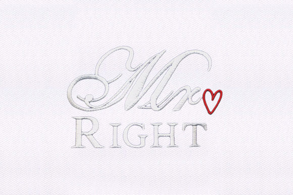 Mr Right Embroidery Design: A Boutique Apparel Review