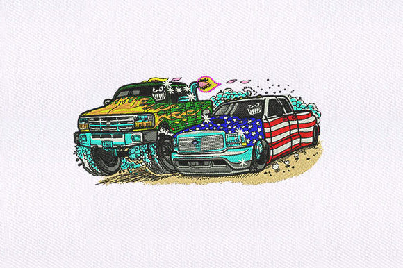 Reviewing the Monster Truck Car Embroidery Design for Personalized Gifts
