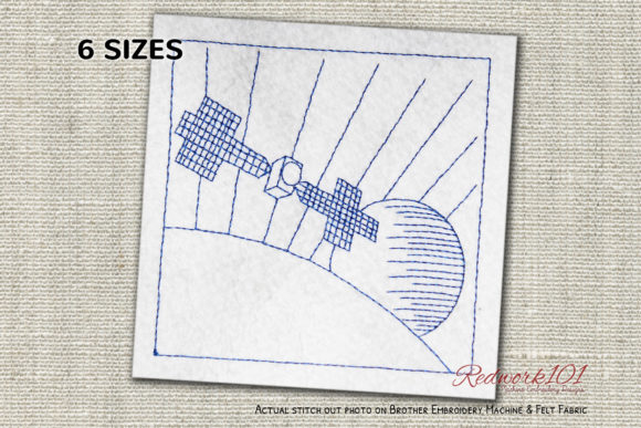 Satellite with Solar Panels Embroidery Review