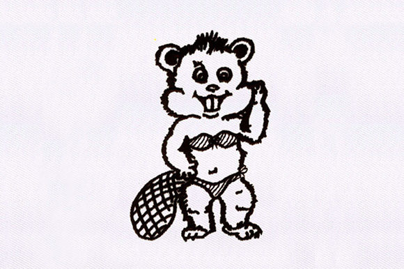 The Beaver Girl Embroidery Design: A Craft Fair Seller's Perspective