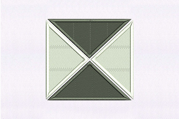Triangles Quilting Design: A Modern Geometric Embroidery Pattern