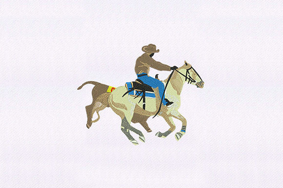Why Racing Cowboy is a Gift-Ready Embroidery Design